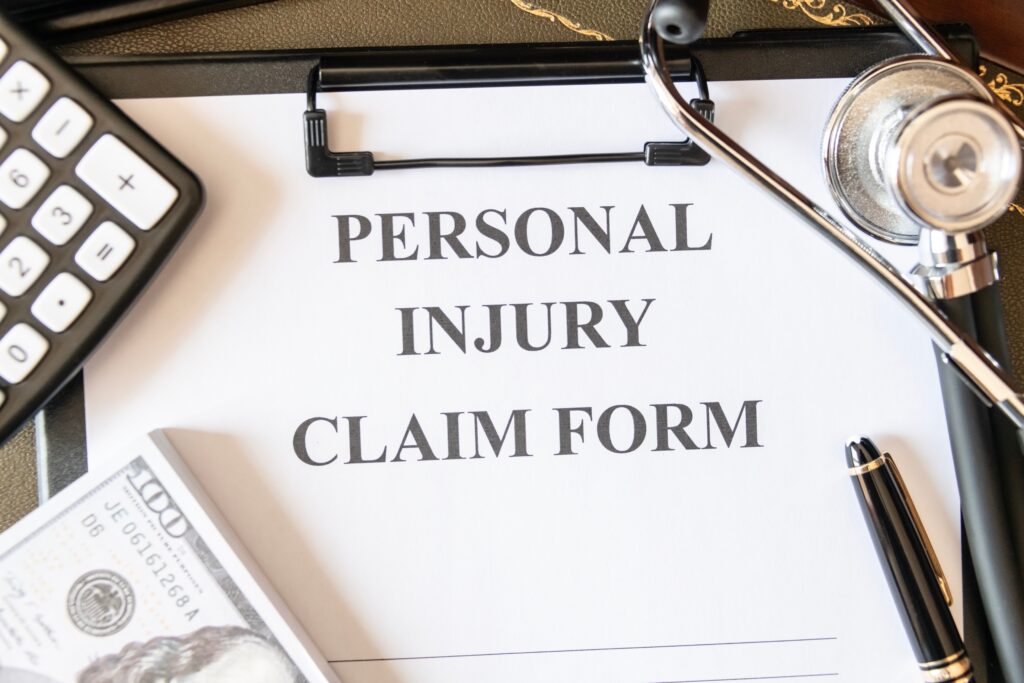 personal Injury Claim form